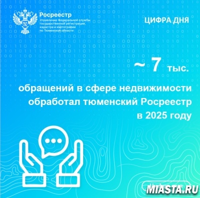 Более 7000 обращений обработал тюменский Росреестр в 2025 году