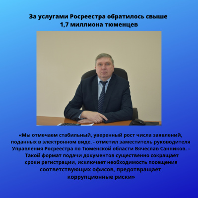 За услугами Росреестра обратилось свыше 1,7 миллиона тюменцев