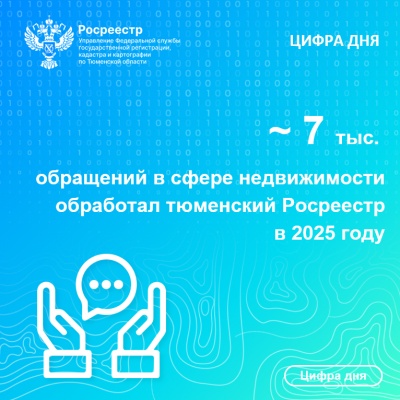 Более 7000 обращений обработал тюменский Росреестр в 2025 году